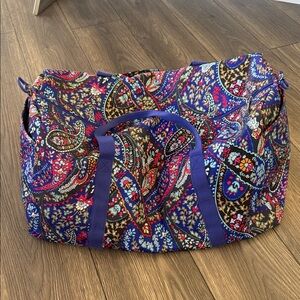 Vera Bradley large travel duffel bag in the Katalina Blues pattern